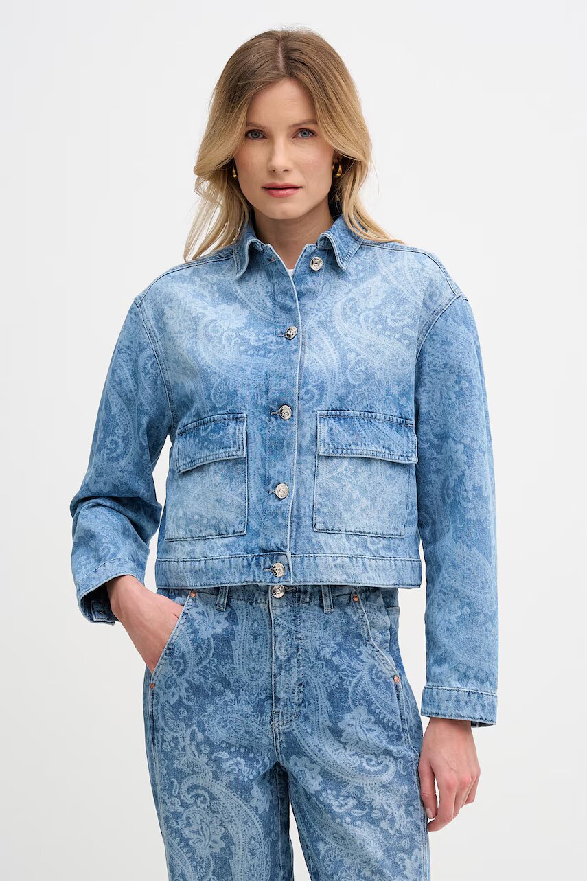 OUI jachetă scurtă pentru femei din denim