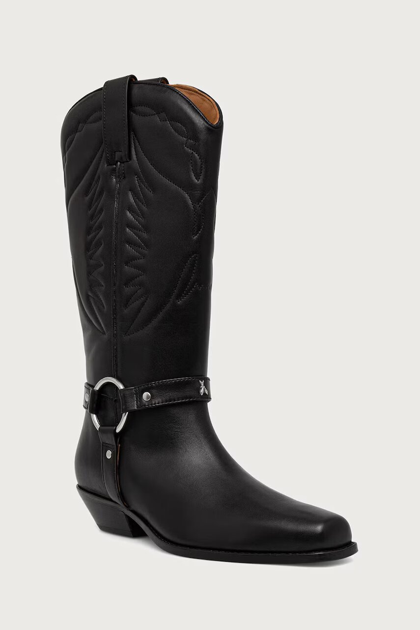 Patrizia Pepe cizme cowboy pentru femei din piele