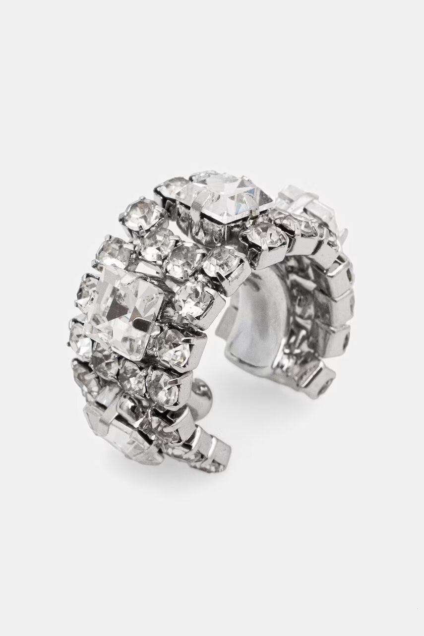 Patrizia Pepe ear cuff pentru femei din alamă cu zirconiu cubic