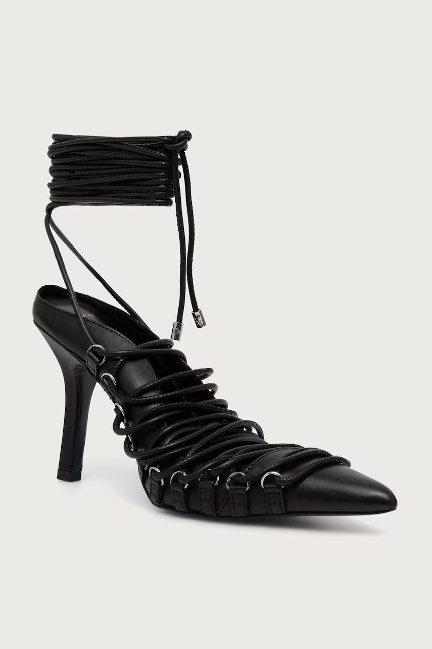 Patrizia Pepe pantofi cu toc stiletto din piele