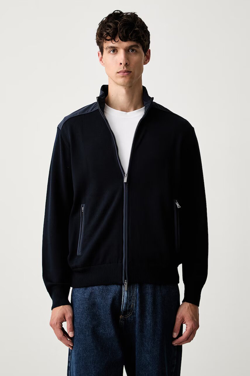 PAUL&SHARK cardigan pentru bărbați din lână