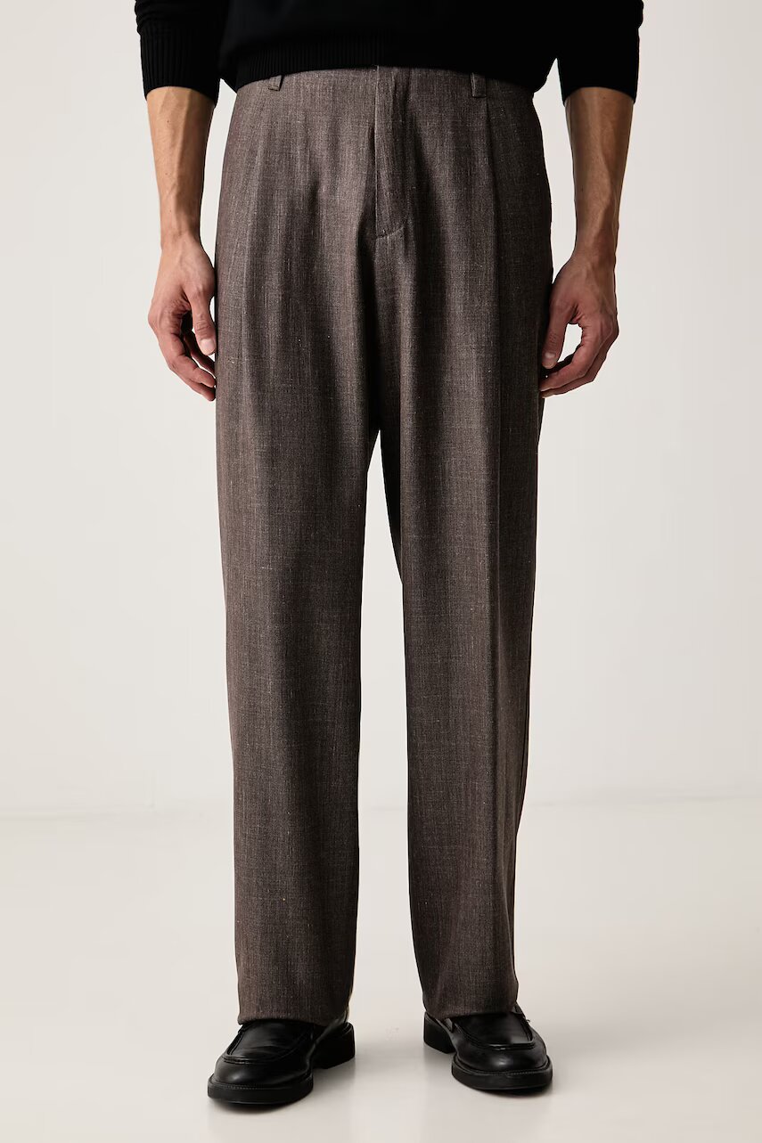 PAUL&SHARK pantaloni de costum pentru bărbați cu lână
