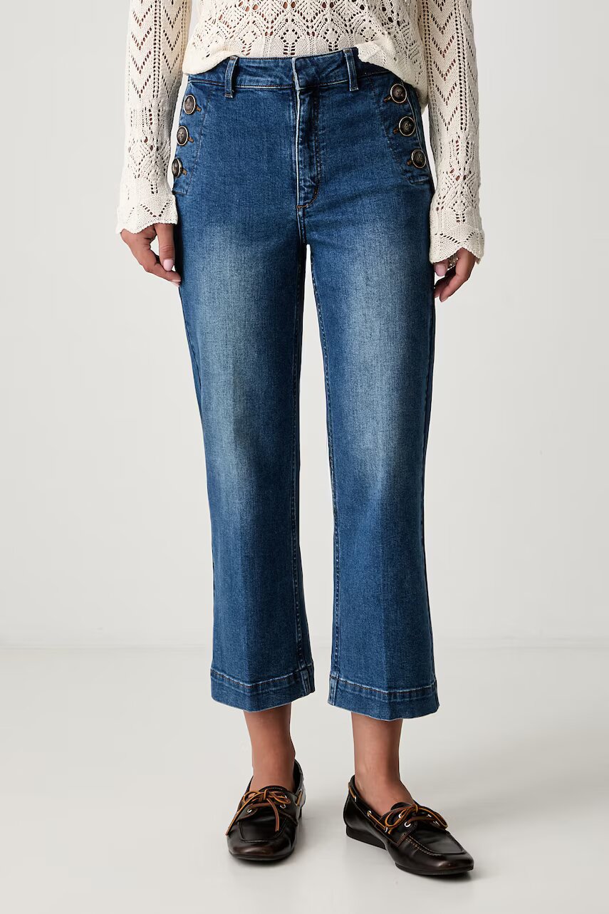 Pedro del Hierro blugi wide leg pentru femei
