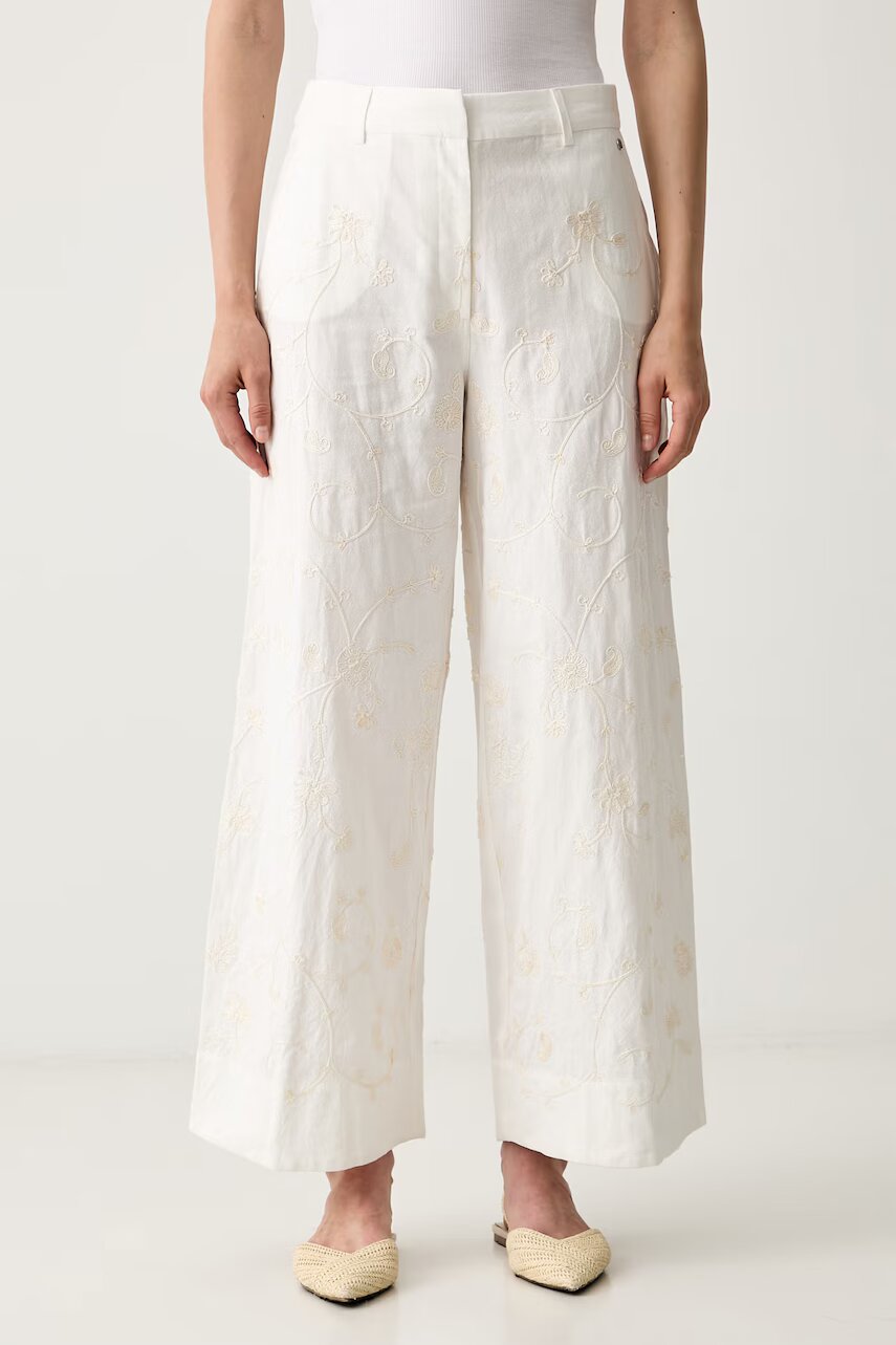 Pedro del Hierro pantaloni pentru femei din bumbac