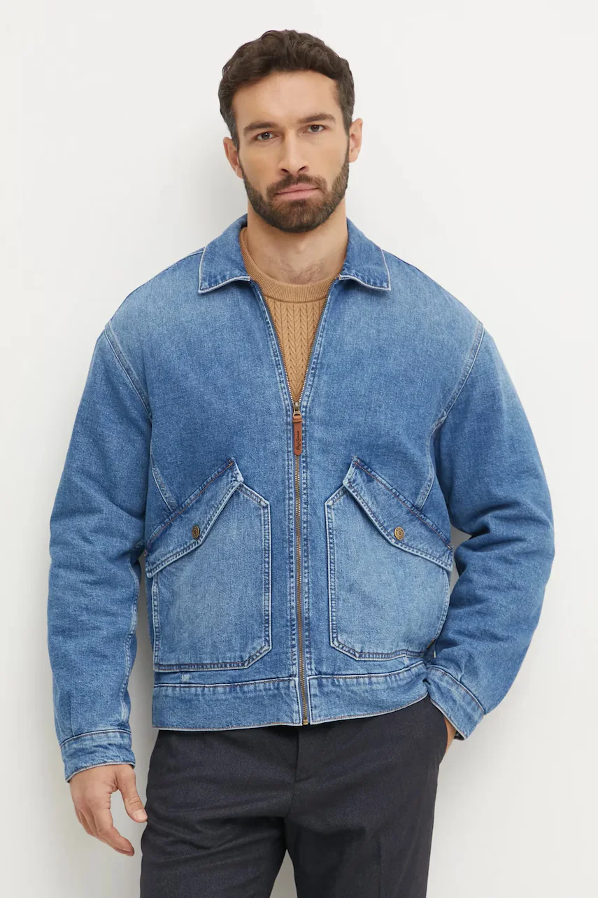 Pepe Jeans geacă din denim EMMETT AZURE