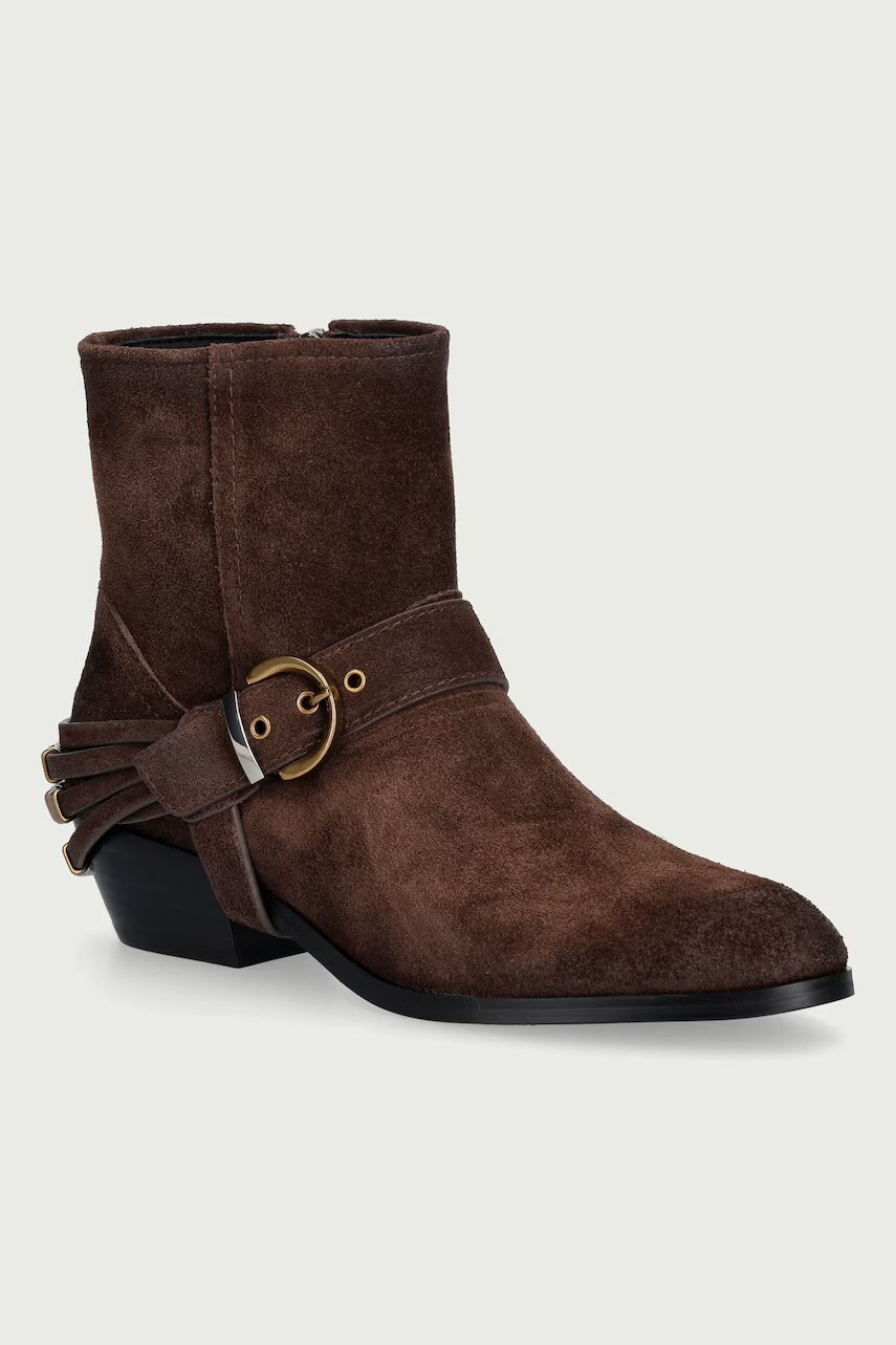 Pinko botine din piele întoarsă Jane 07