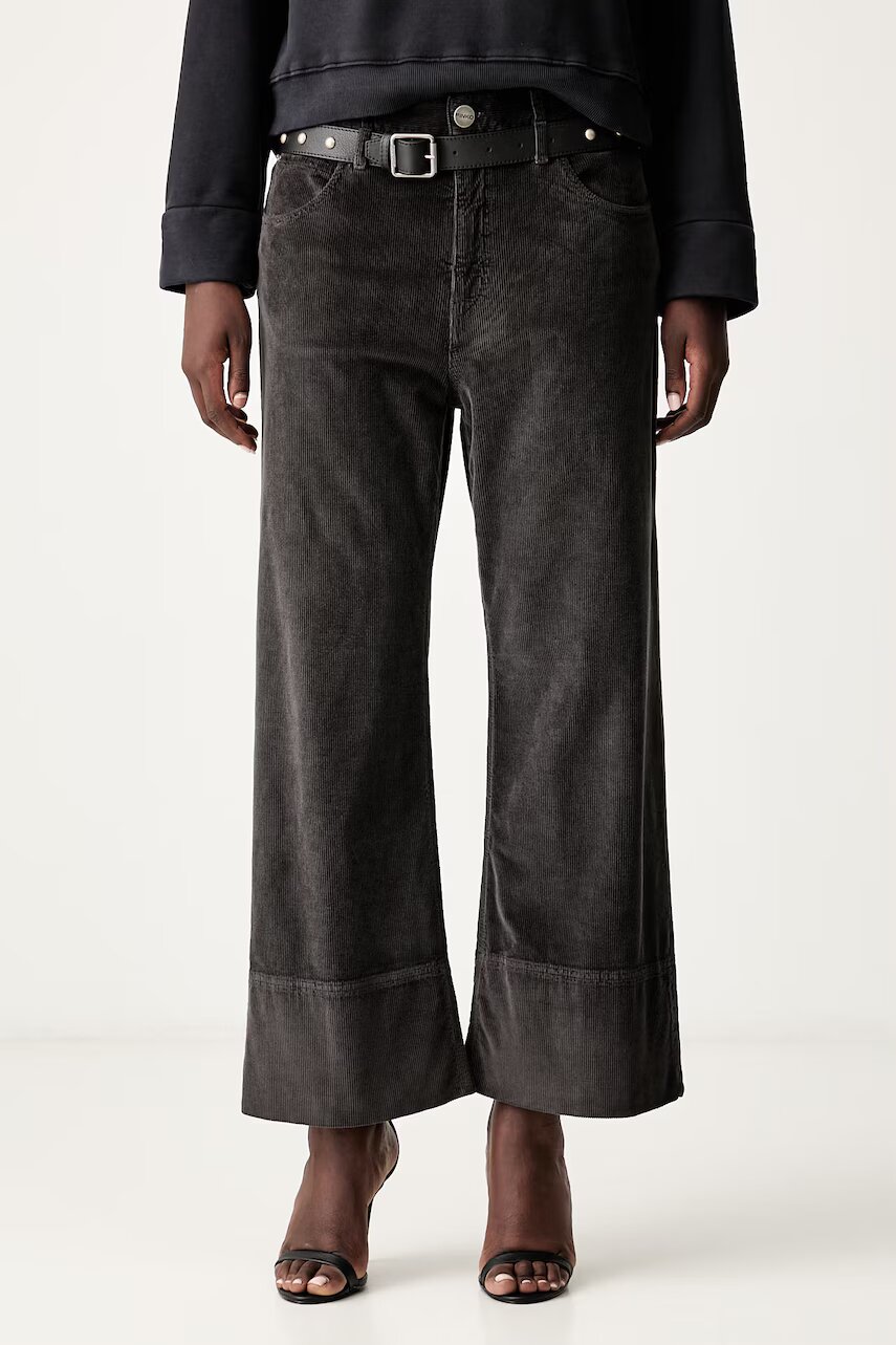 Pinko pantaloni pentru femei din catifea reiată