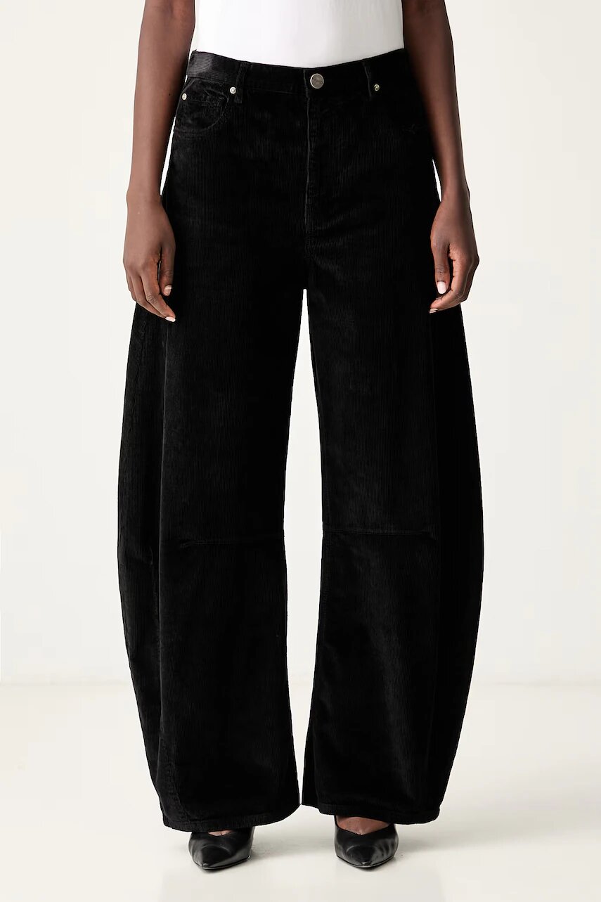 Pinko pantaloni pentru femei din catifea reiată