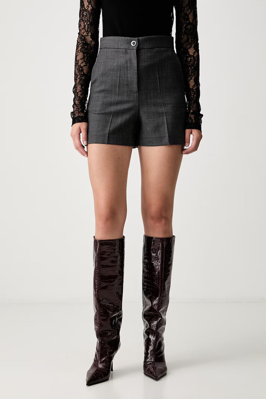 Pinko pantaloni scurți pentru femei cu amestec de lână