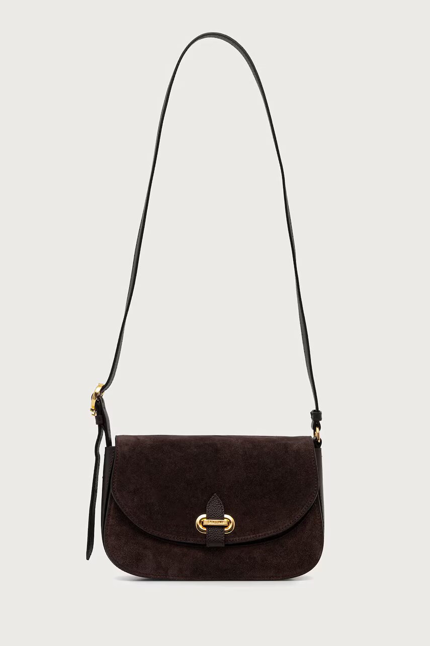 Pollini geantă crossbody pentru femei din piele