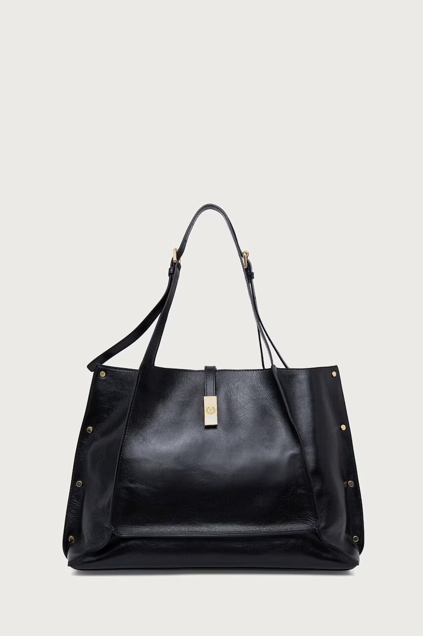 Pollini geantă shopper pentru femei din piele