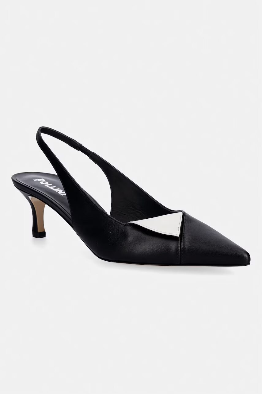 Pollini pantofi cu toc stiletto din piele