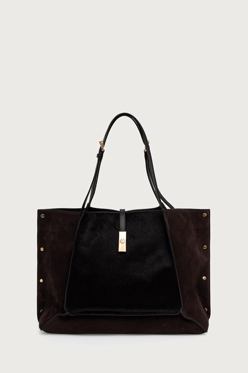 Pollini tote bag pentru femei din piele