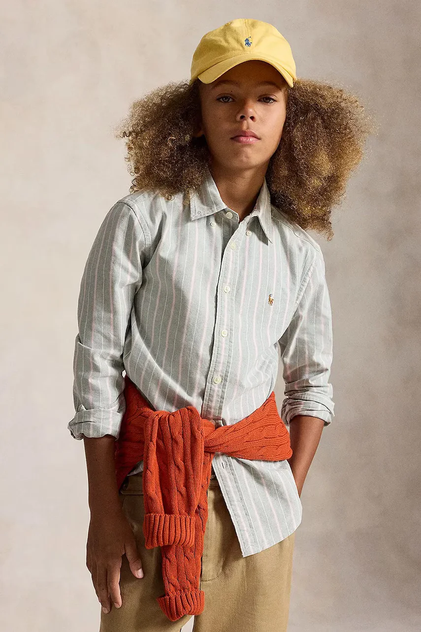 Polo Ralph Lauren cămașă oxford pentru copii din bumbac