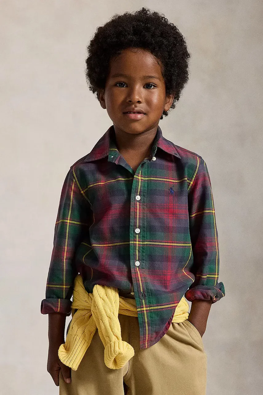 Polo Ralph Lauren cămașă oxford pentru copii din bumbac