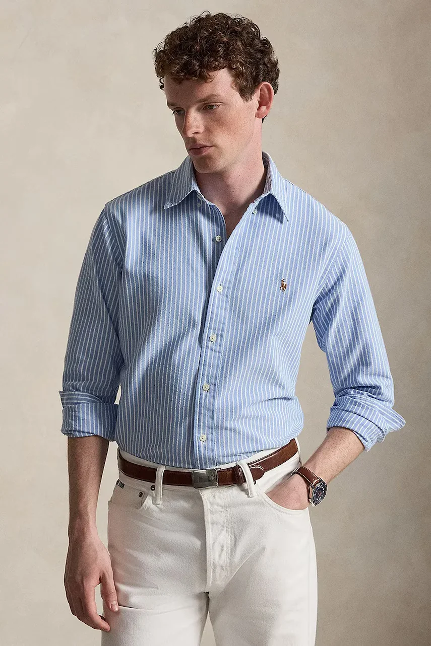 Polo Ralph Lauren cămașă pentru bărbați din bumbac