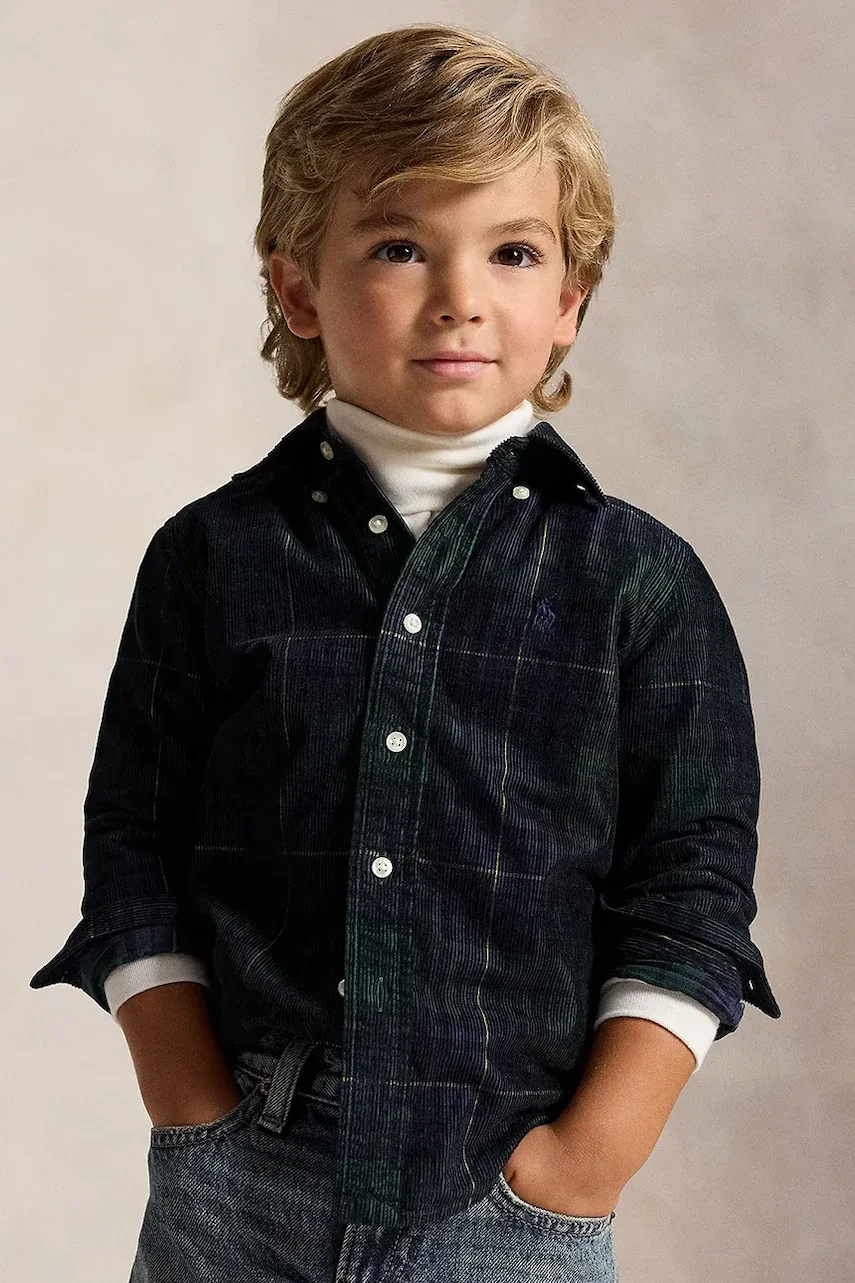 Polo Ralph Lauren cămașă pentru copii din bumbac