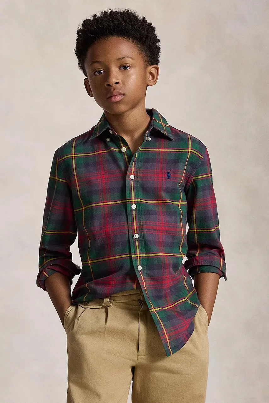 Polo Ralph Lauren cămașă pentru copii din bumbac