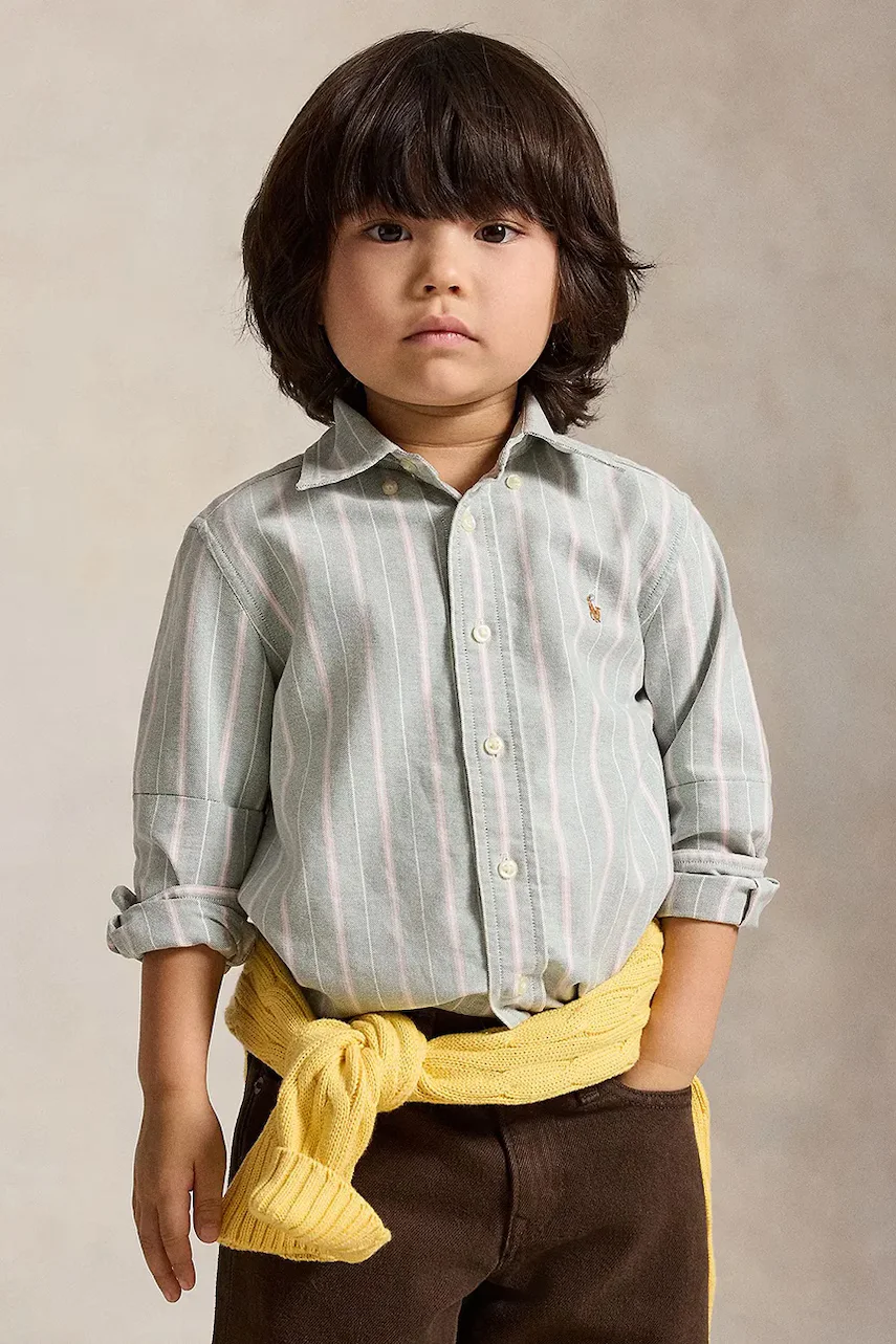 Polo Ralph Lauren cămașă pentru copii din bumbac