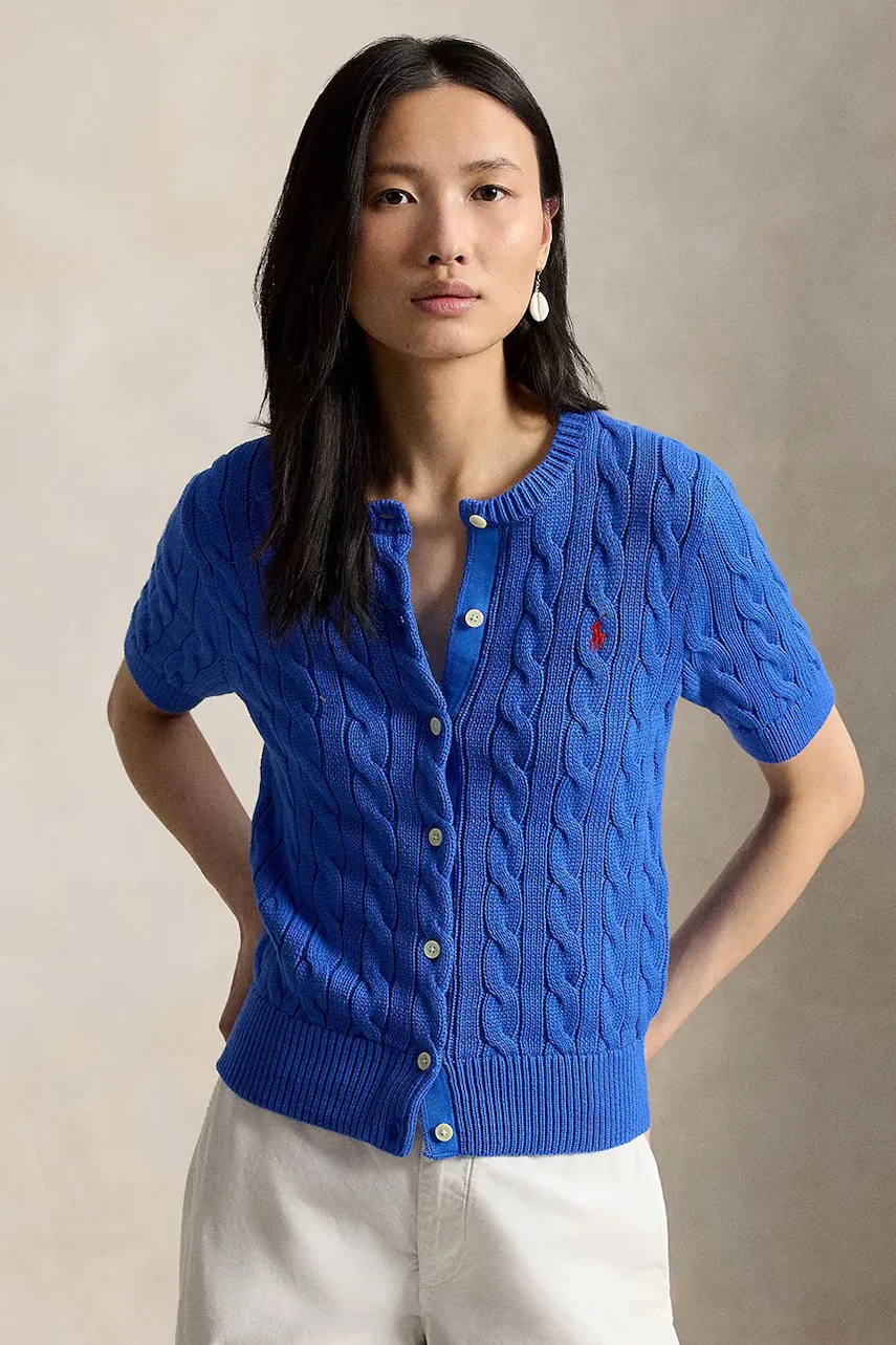 Polo Ralph Lauren cardigan pentru femei din bumbac