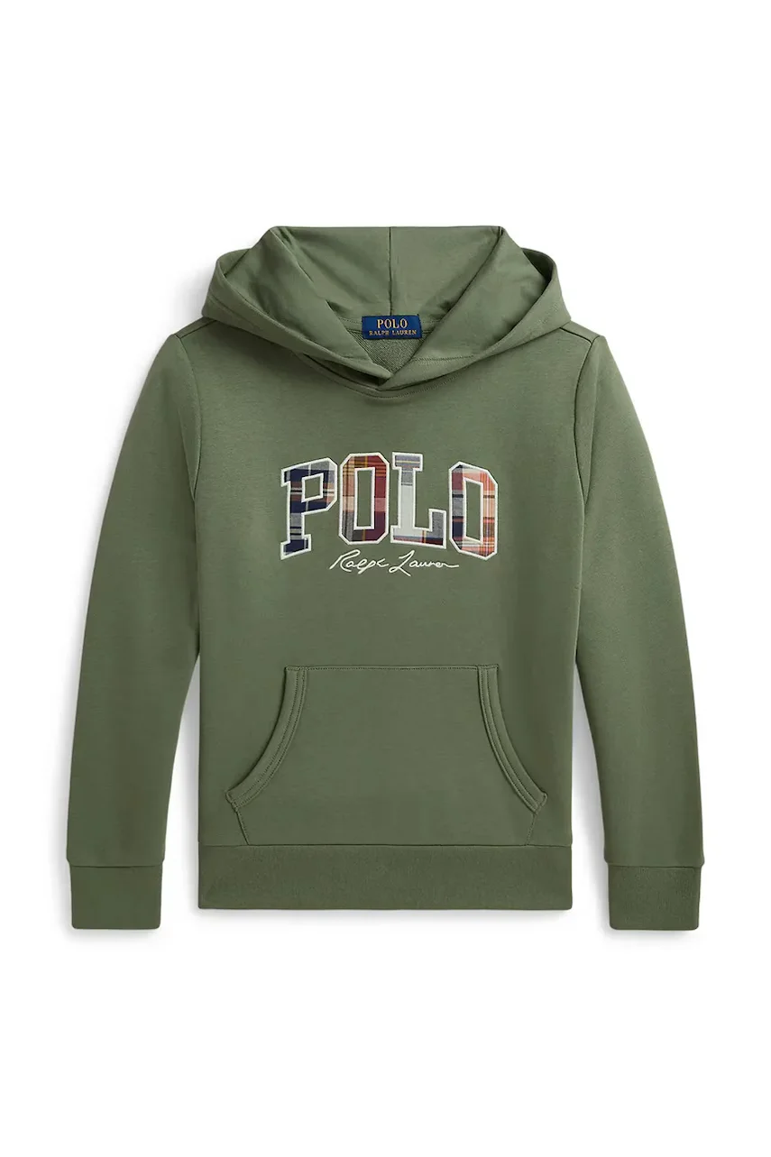 Polo Ralph Lauren hanorac cu glugă pentru copii cu bumbac