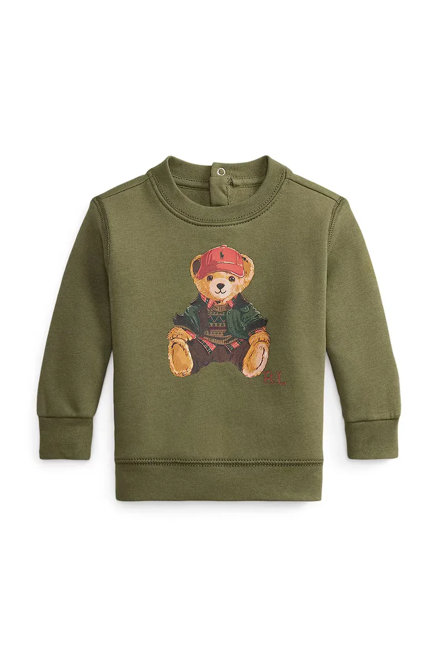 Polo Ralph Lauren hanorac din polar pentru copii cu bumbac