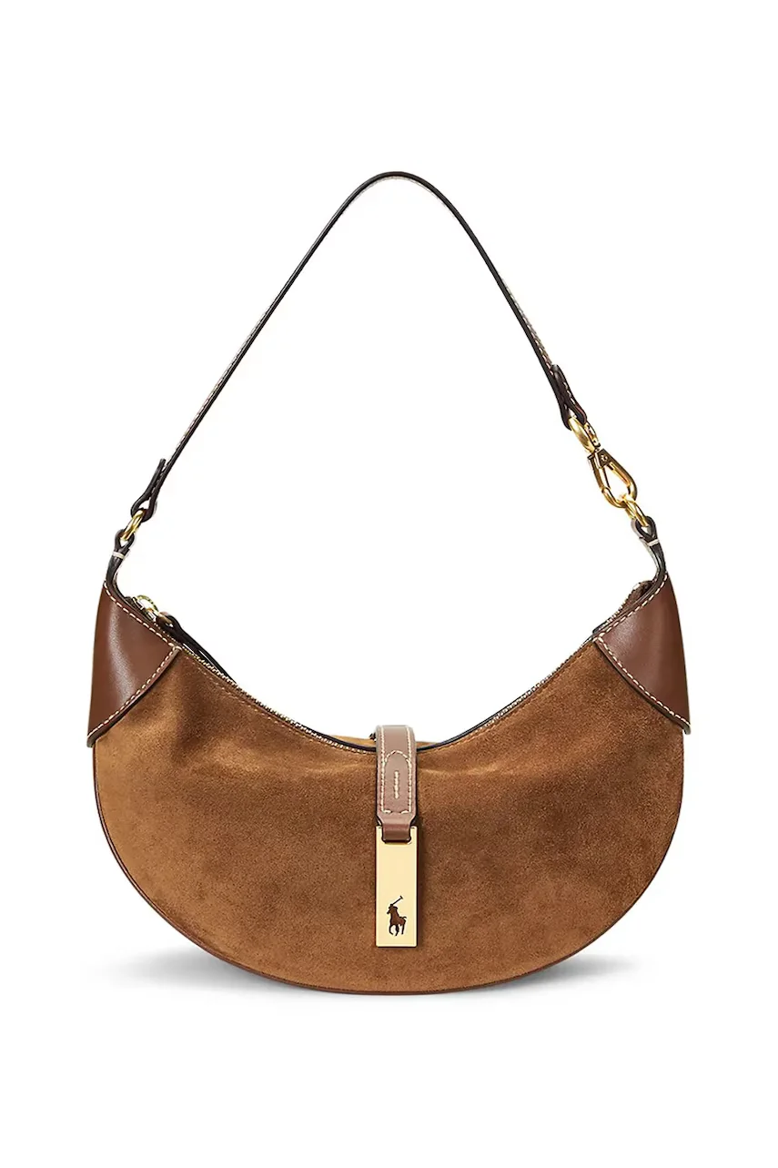 Polo Ralph Lauren hobo bag pentru femei din piele