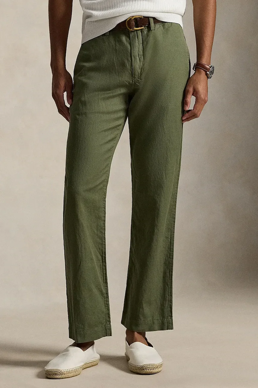 Polo Ralph Lauren pantaloni pentru bărbați din in