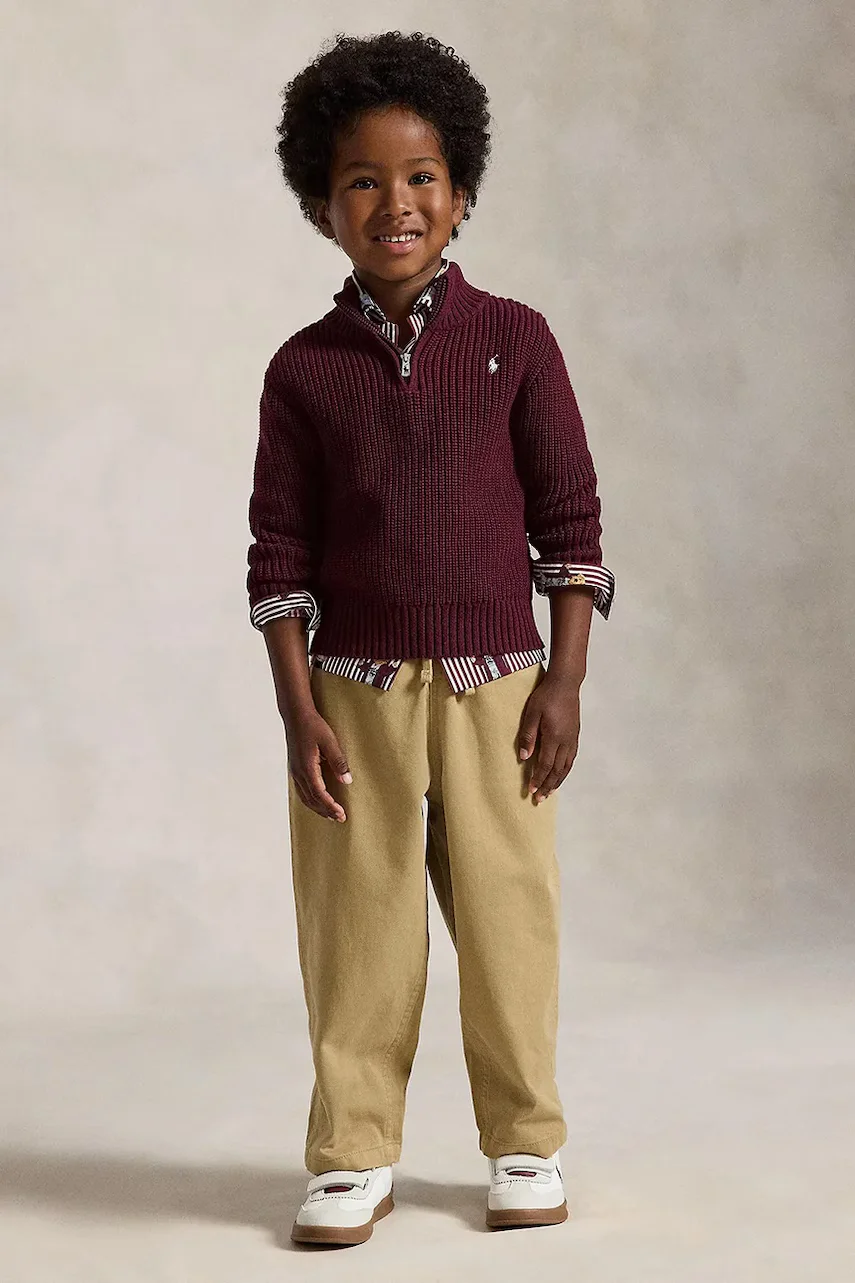 Polo Ralph Lauren pantaloni pentru copii din bumbac