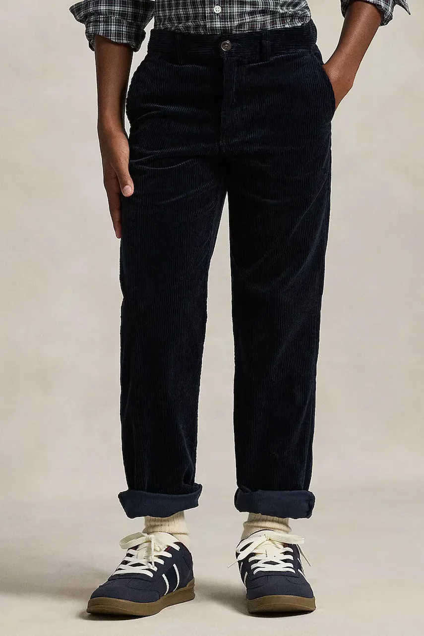Polo Ralph Lauren pantaloni pentru copii din catifea reiată