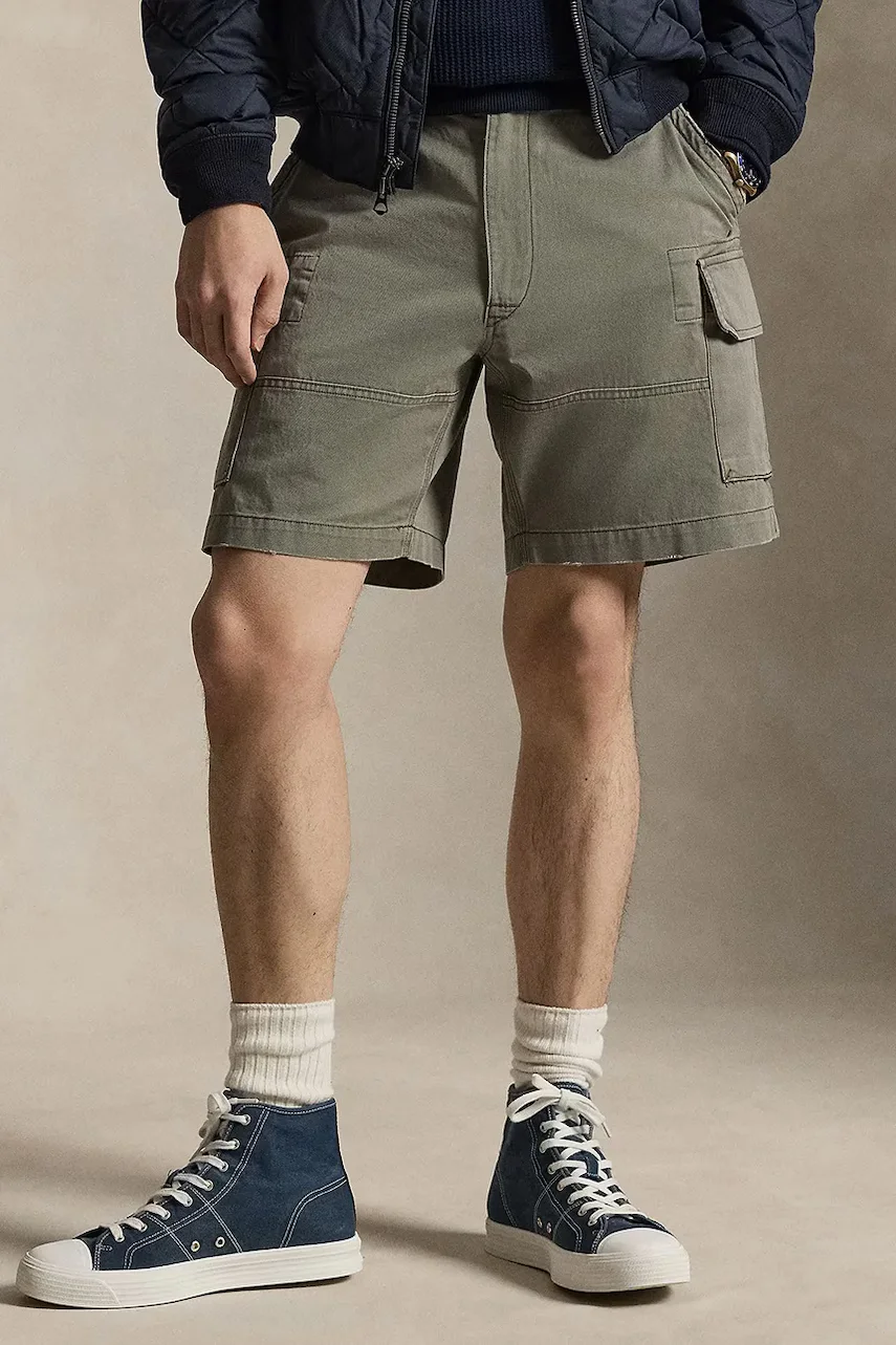 Polo Ralph Lauren pantaloni scuți cargo bărbătești din bumbac
