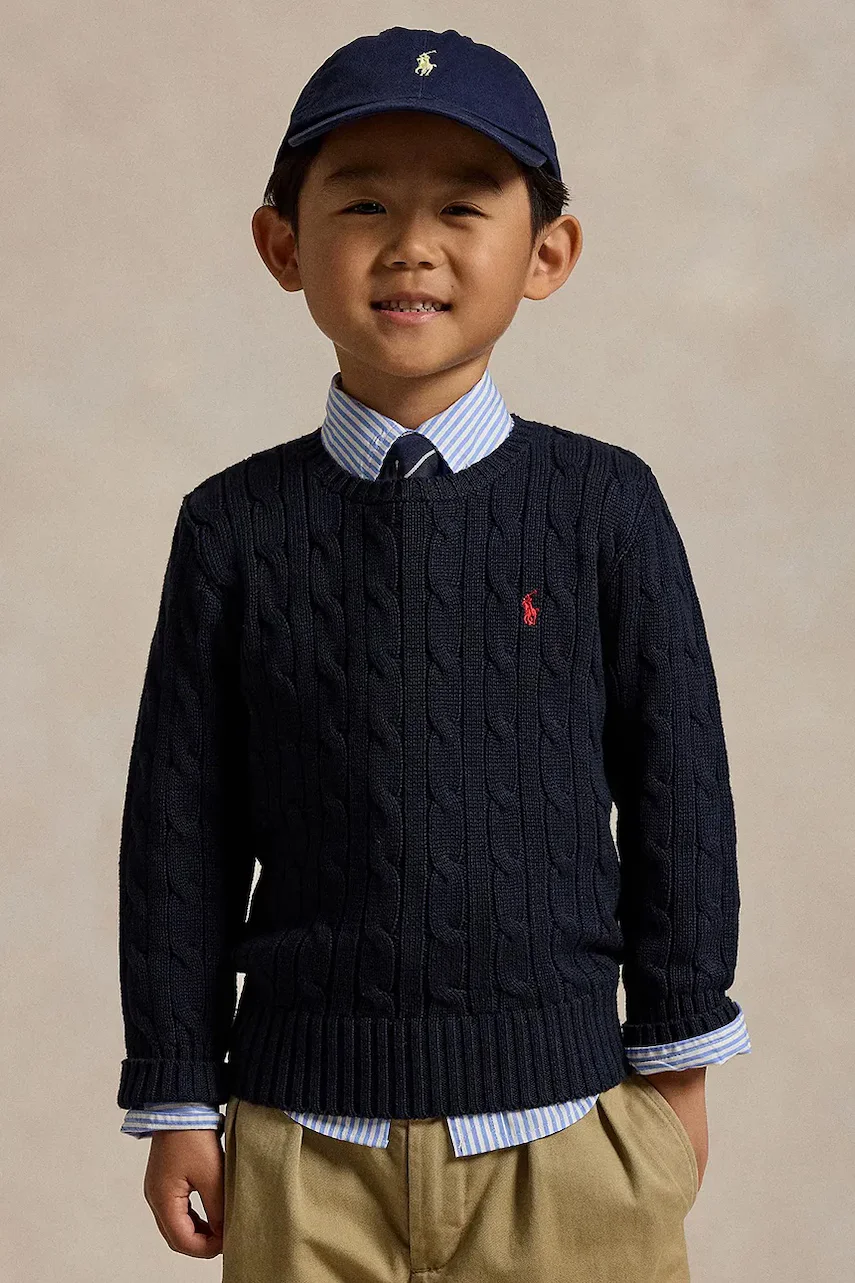 Polo Ralph Lauren pulover de bumbac pentru copii