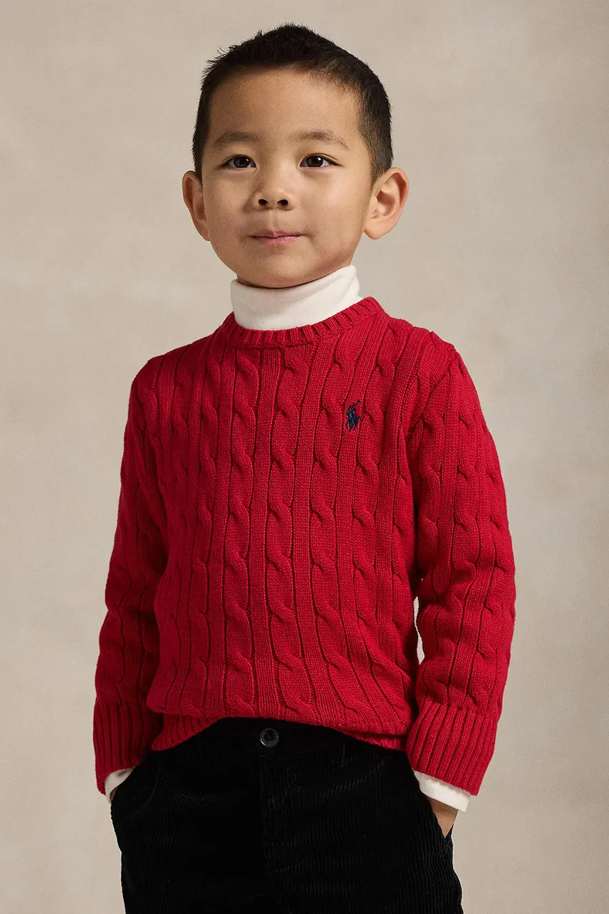 Polo Ralph Lauren pulover de bumbac pentru copii