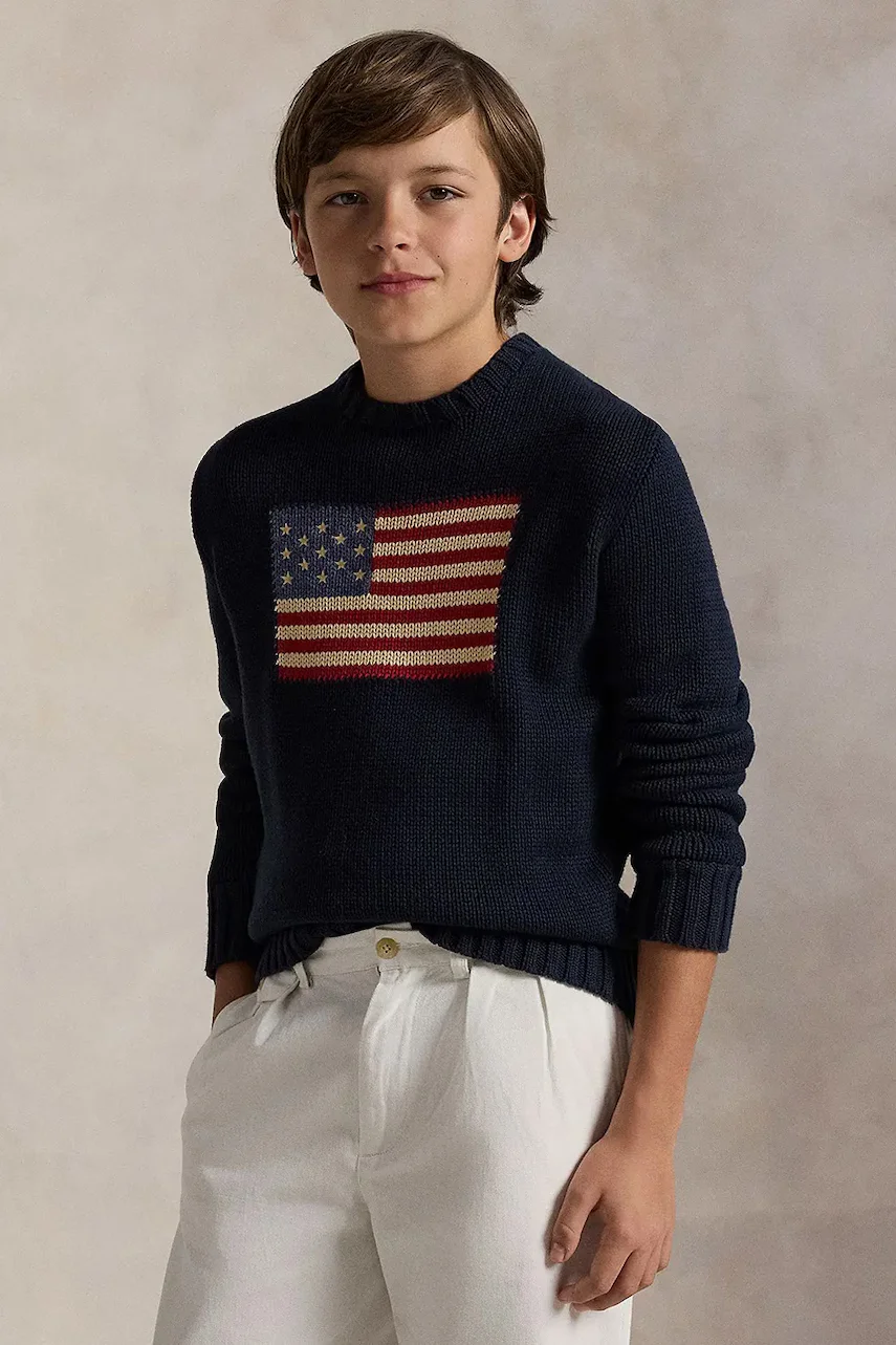 Polo Ralph Lauren pulover de bumbac pentru copii