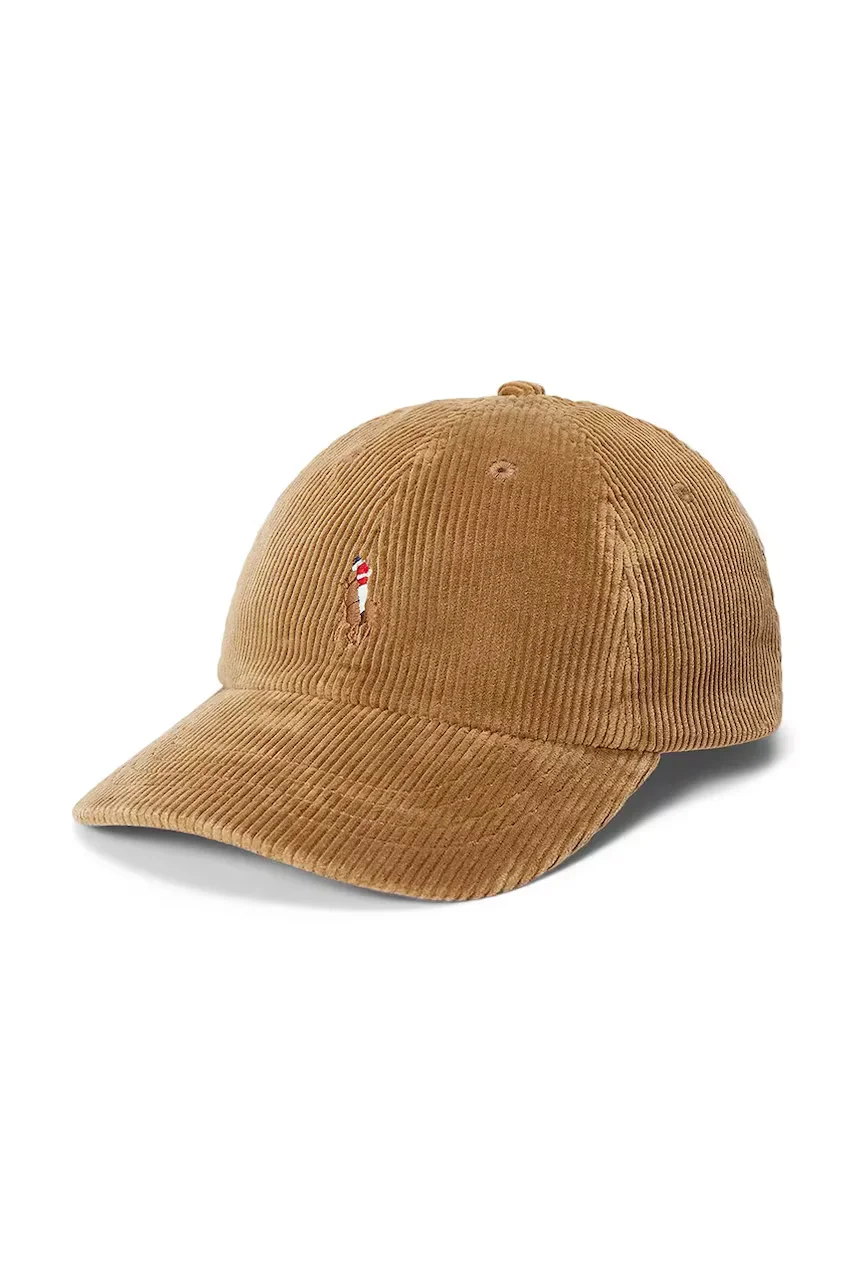 Polo Ralph Lauren șapcă pentru femei din catifea reiată