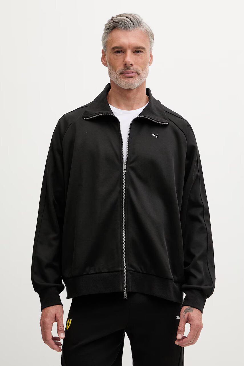 Puma hanorac cu fermoar bărbătesc cu bumbac T7 Track Jacket