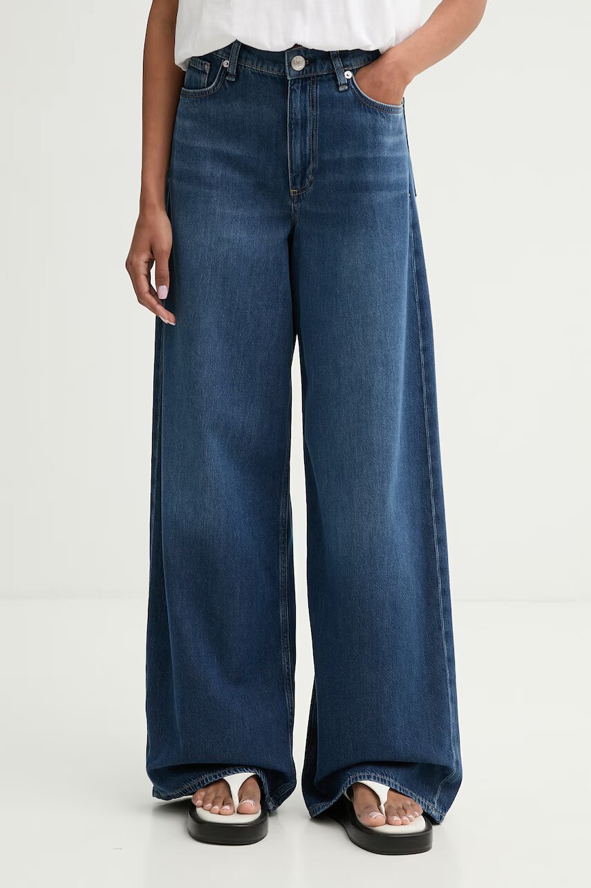 rag & bone blugi wide leg pentru femei Sofie