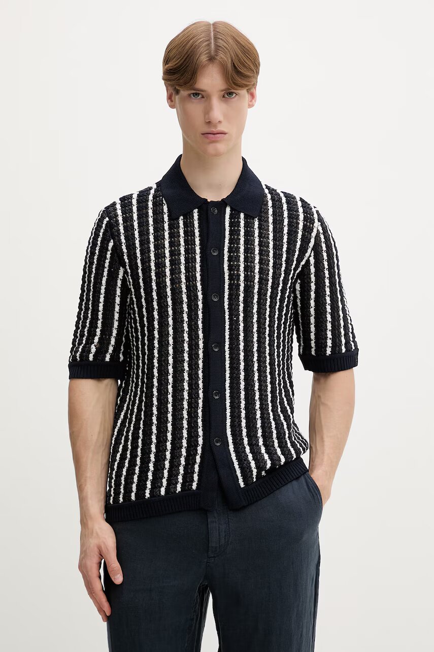 rag & bone pulover cu mânecă scurtă pentru bărbați din bumbac