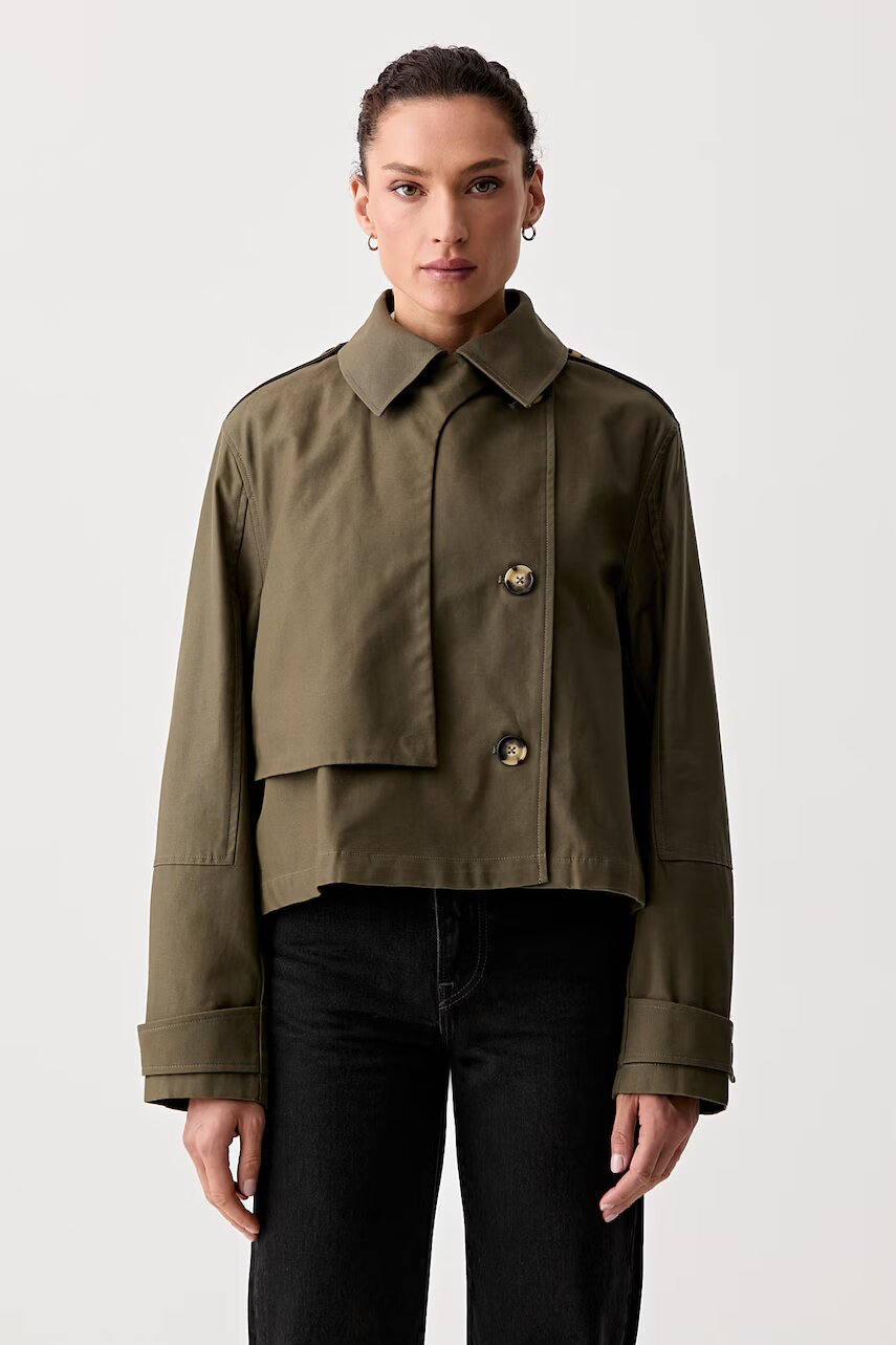 rag & bone trenci pentru femei din bumbac Jamie