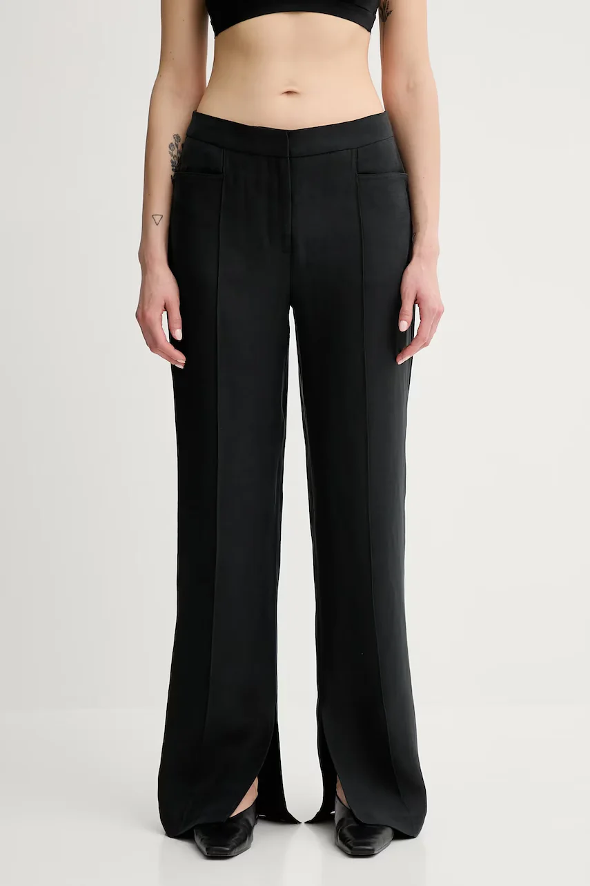 Remain pantaloni din amestec de in