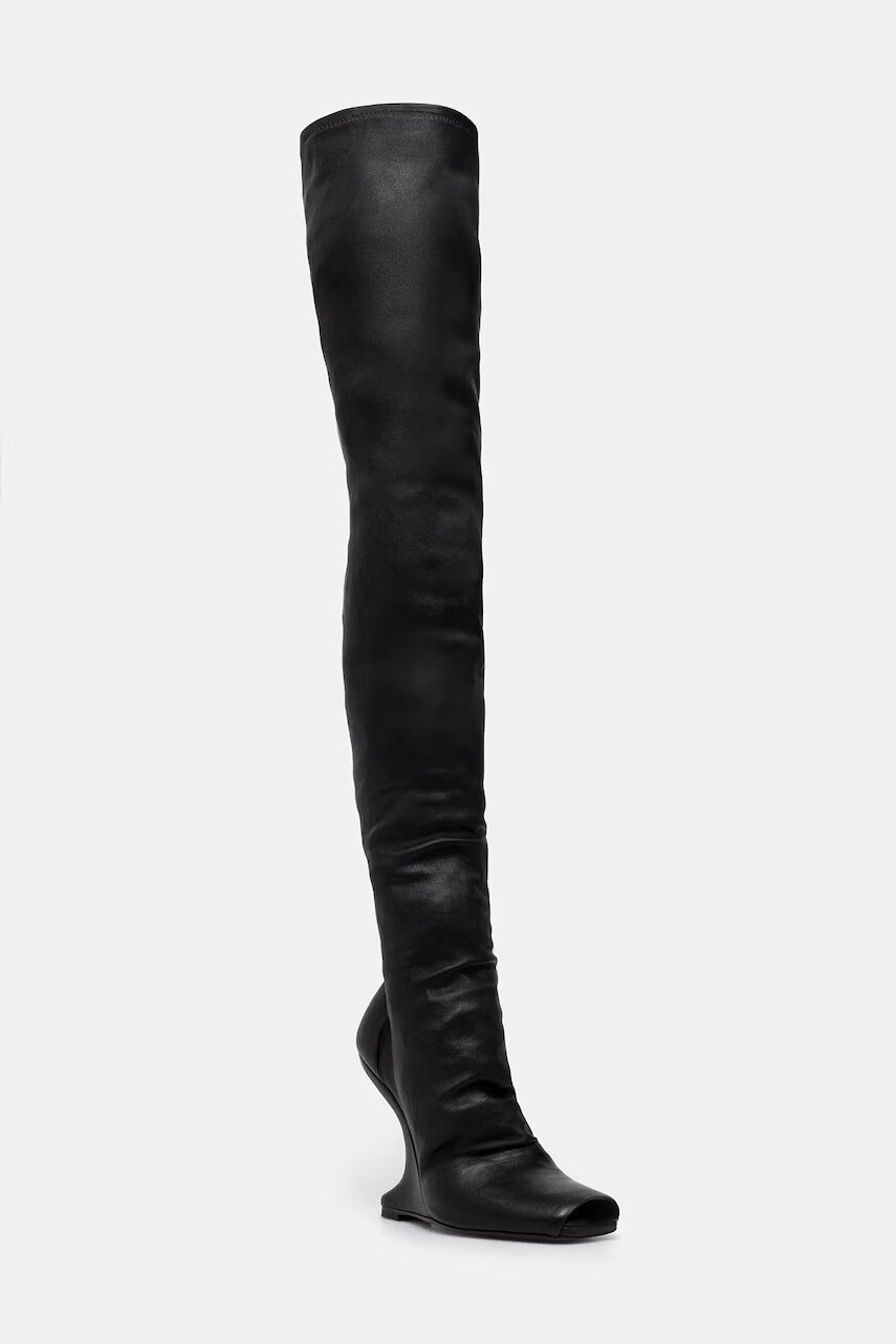 Rick Owens Lilies cizme pentru femei din piele Cantilever 11
