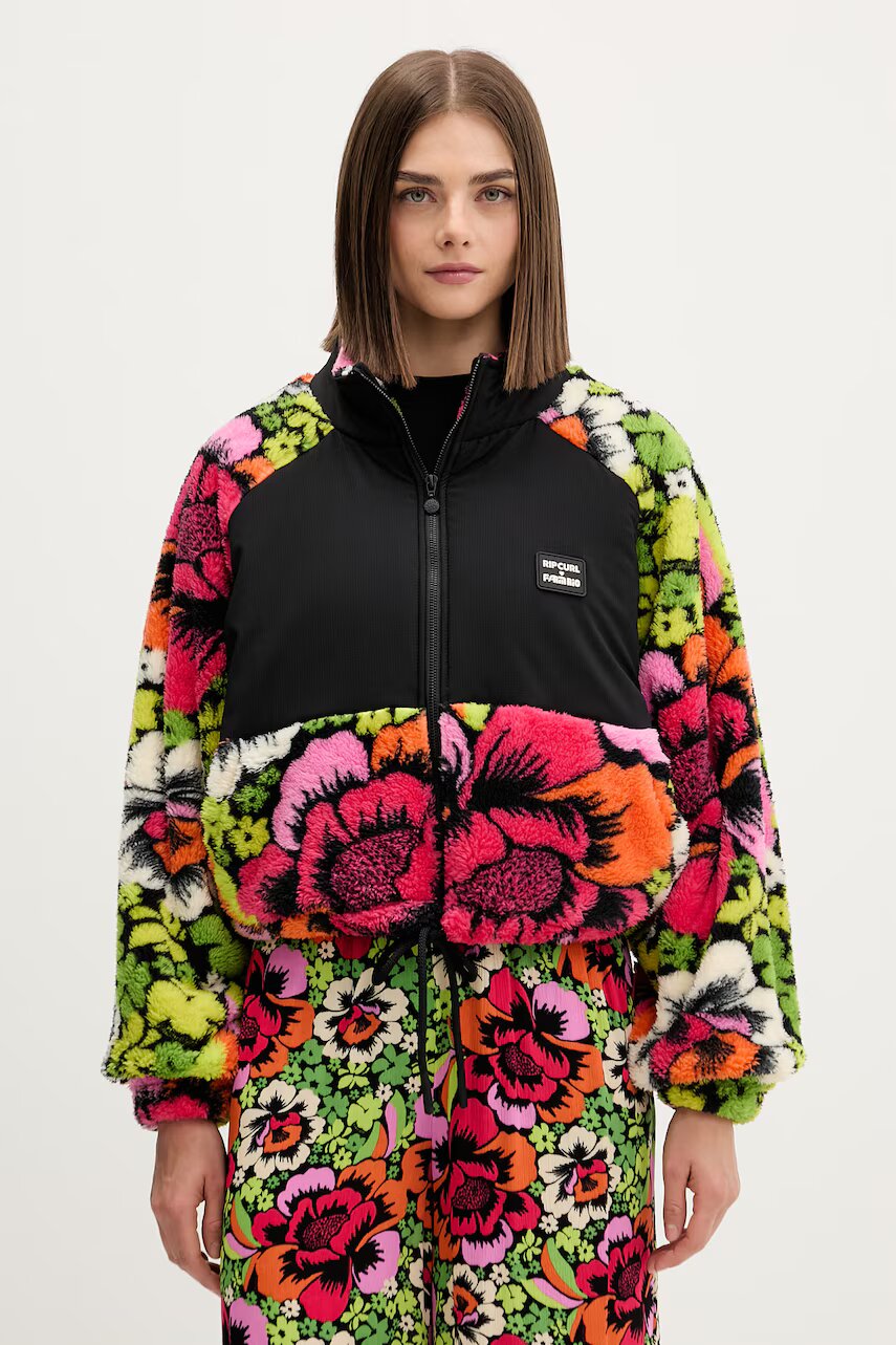 Rip Curl hanorac cu fermoar pentru femei din polar FARM RIO