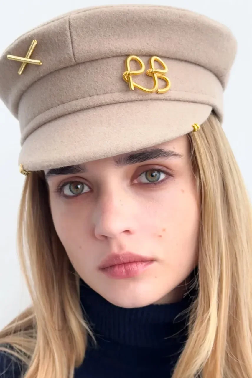 RUSLAN BAGINSKIY beretă cu cozoroc pentru femei cu lână Baker Boy Cap