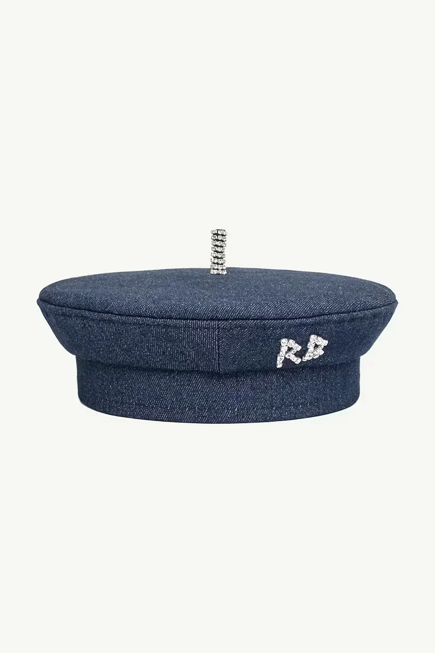 RUSLAN BAGINSKIY beretă pentru femei din denim