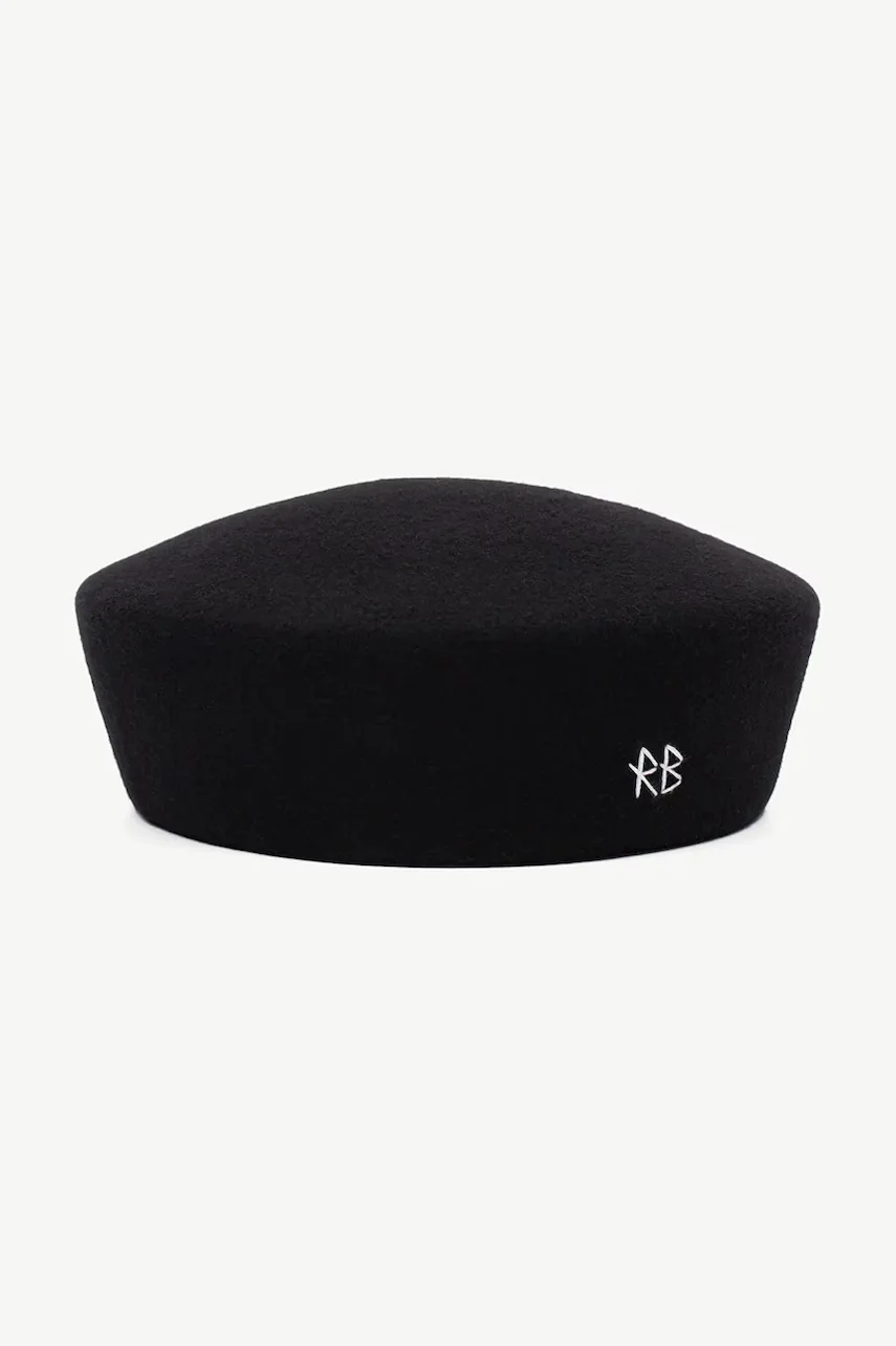 RUSLAN BAGINSKIY căciulă de damă din lână Wool Felt Pillbox Hat