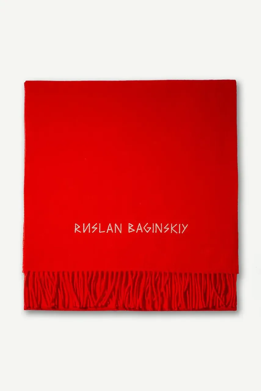 RUSLAN BAGINSKIY fular de damă din lână Wool Scarf