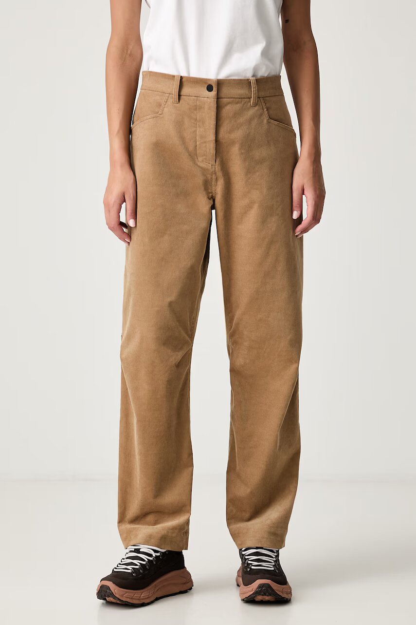 Salewa pantaloni pentru femei din catifea reiată FANES CORD