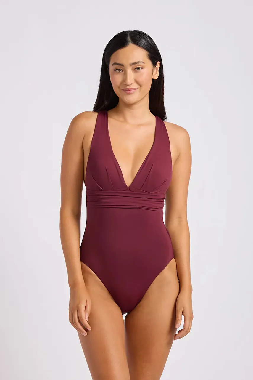 Seafolly costum de baie dintr-o singură piesă pentru femei Cross Back