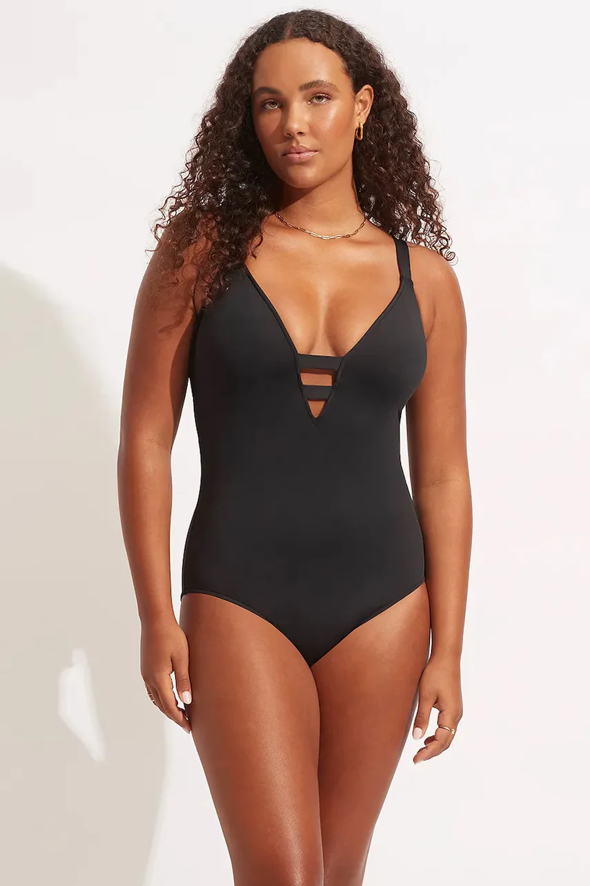 Seafolly costum de baie dintr-o singură piesă pentru femei dinep V