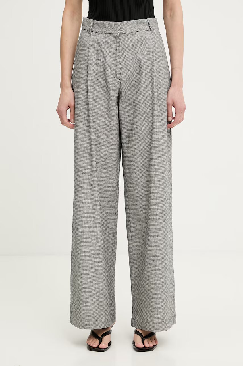 sessun pantaloni de costum pentru femei din in